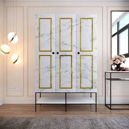 Hanah Home Martin 3 - Blanco, Negro y Dorado